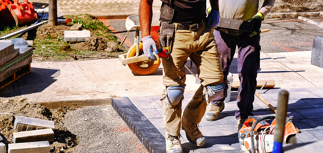 Tradies working on a job site